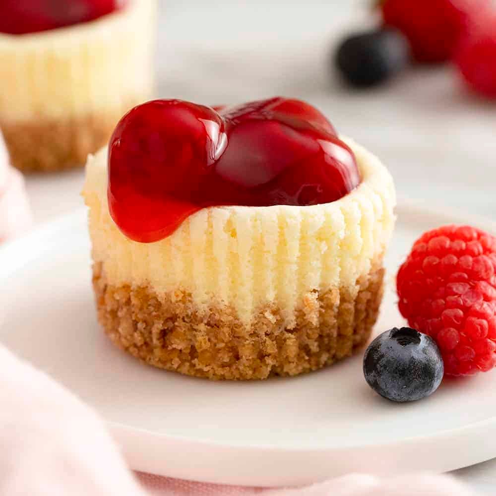 mini cheesecake de fresas